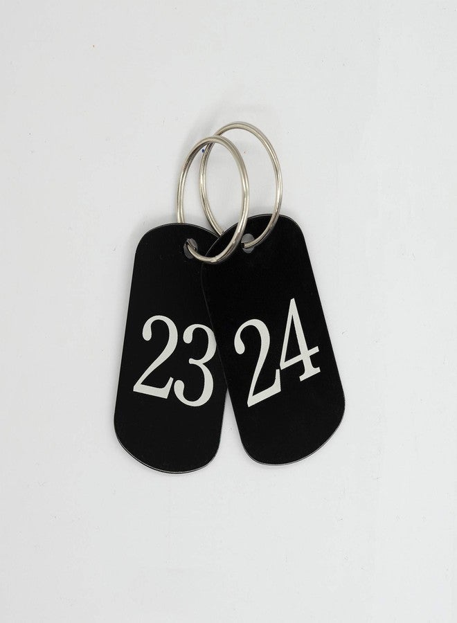 StayMax Aluminum Numbered Tags Key Tags ID Tags (1-25, Black) - Image 5
